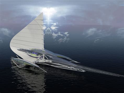 Fresnel Hydrofoil Trimaran Yacht - Business Insider