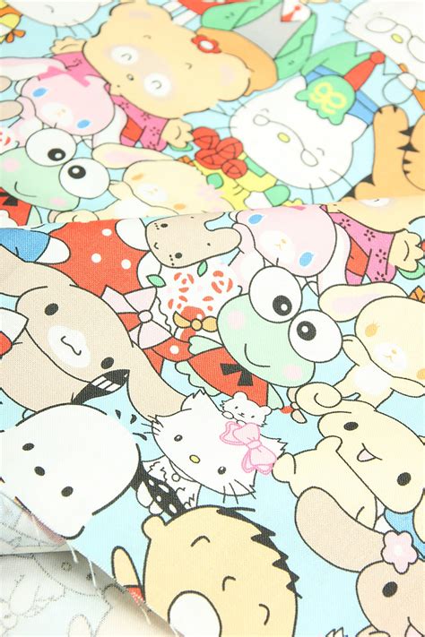 Sanrio Characters Fabric 100% Cotton Fabric Soft Cotton | Etsy