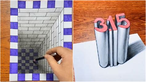 Easy to Draw 3D Drawing Tricks Video Tutorial - Kids Art & Craft