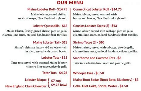 49+ Cousins maine lobster food truck menu prices ideas | foodtruckmenu