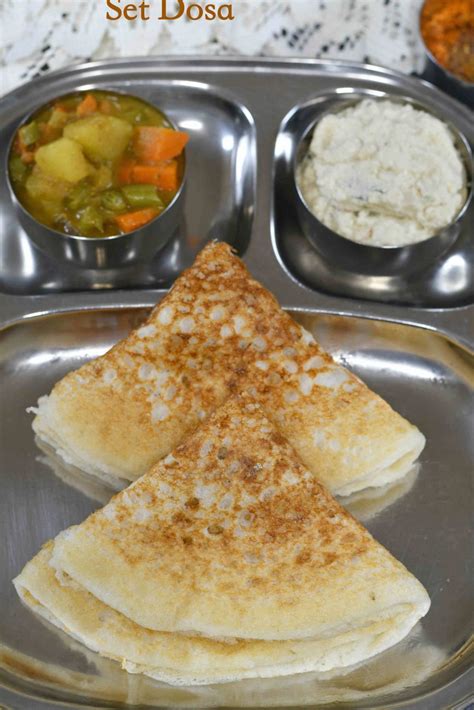 Set Dosa Recipe - Subbus Kitchen