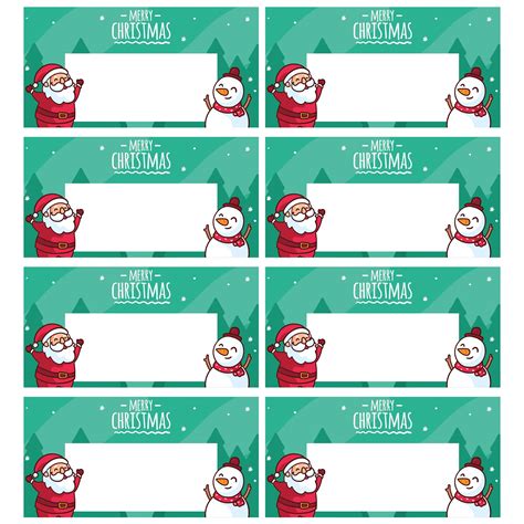 9 Best Images of Printable Christmas Name Cards - Free Printable Christmas Name Tags, Christmas ...