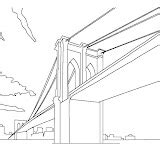 Dibujo Puente de Brooklyn