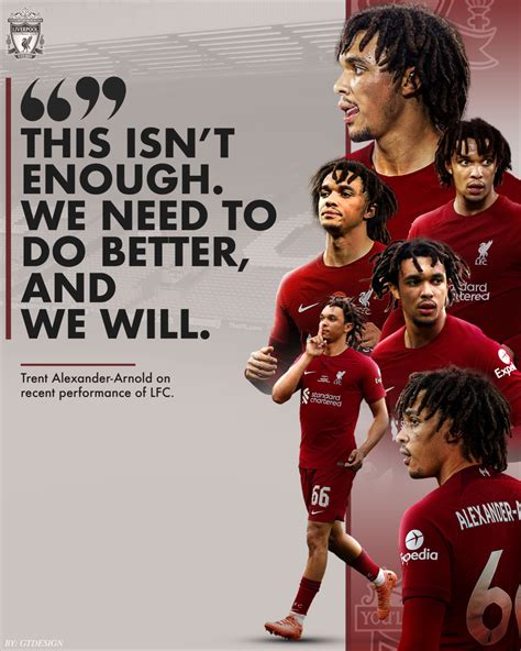 Trent Alexander Arnold Quote Liverpool Football Club LFC Sports Design ...