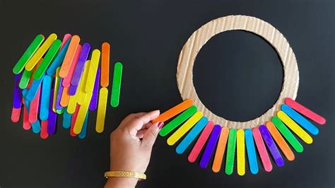 Wall Hanging Craft With Icecream Sticks