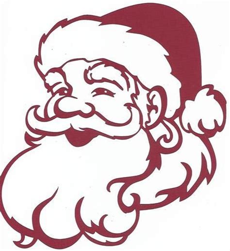 Santa Face Stencil