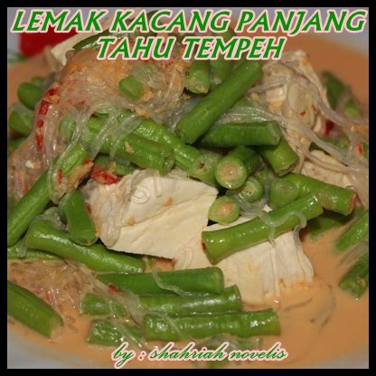 The Writer's CooKING!: LEMAK SAYUR KACANG PANJANG TEMPEH TAHU