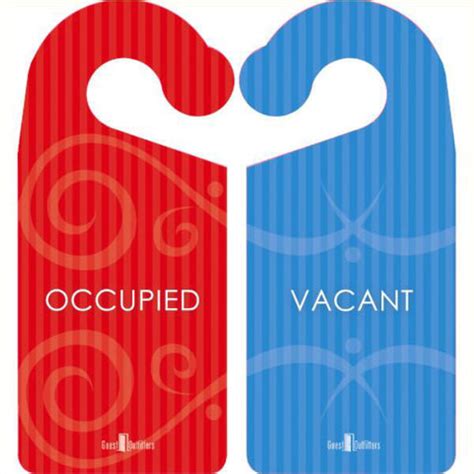 Privacy Door Hanger Signs - Occupied or Vacant? | Airbnb VRBO Supplies ...