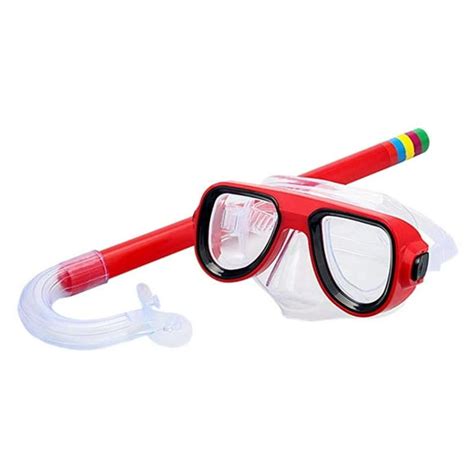 Kids Diving Goggle Mask Breathing Tube Shockproof Anti-fog Swimming Glasses Band Snorkeling ...