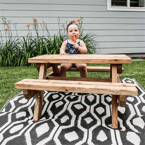 DIY Kids Picnic Table Plans (Build for Less Than $100) - Making Manzanita