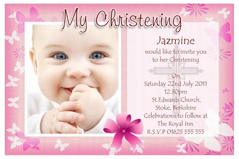 Baby Christening Invitation Templates