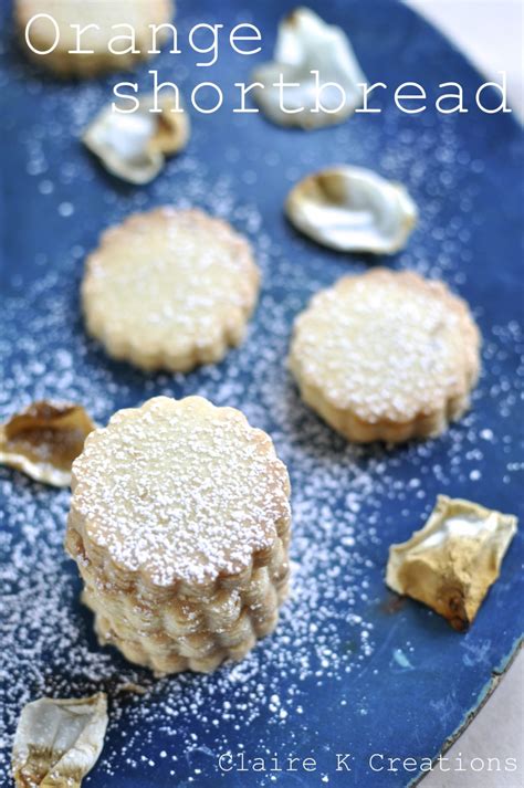 Orange shortbread and a pinch and a punch - Claire K Creations