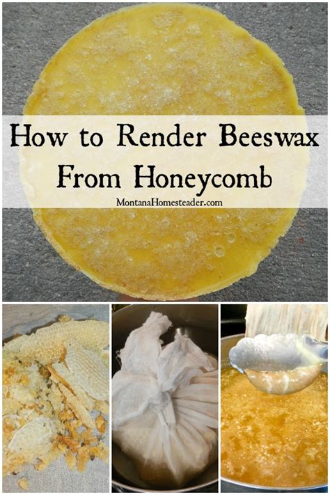 How to Render Beeswax from Honeycomb