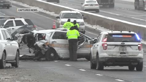 Illinois State Trooper Struck by Vehicle While Investigating Crash on I-55 in Joliet – NBC Chicago