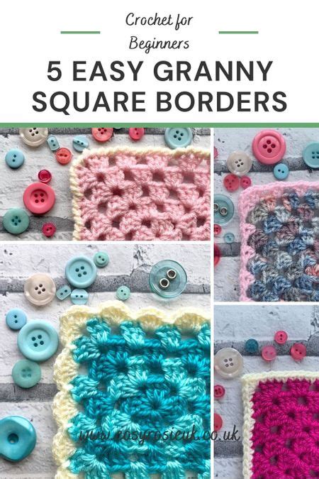 5 Easy Granny Square Crochet Borders