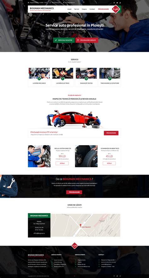 Auto Repair website design by MajeStik91 on DeviantArt