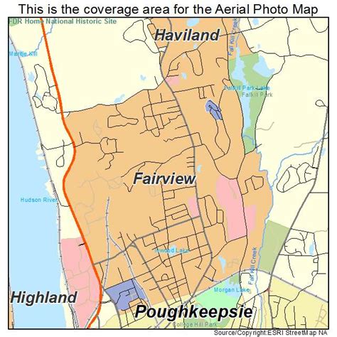 Aerial Photography Map of Fairview, NY New York