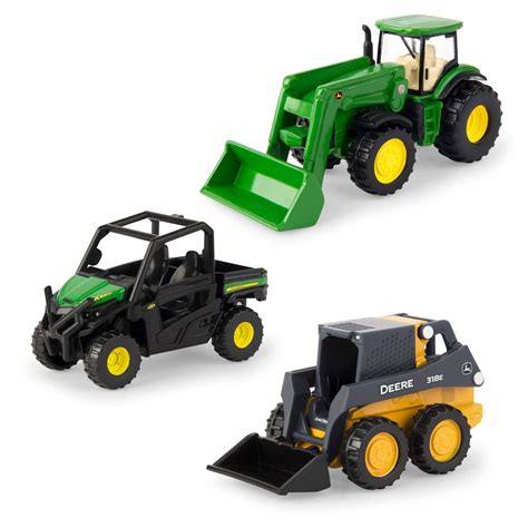 Buy ERTL 3" Iron 3 Pack of John Deere Die-Cast Replicas, Green Online ...