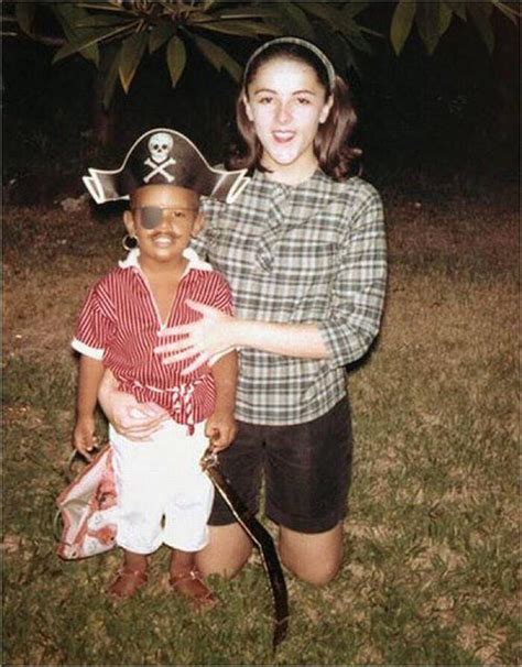 A childhood photo of Barack Obama with his late mother Ann Dunham in ...