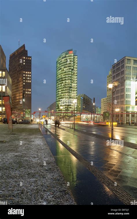 Potsdamer Platz, at night,Berlin,Germany Stock Photo - Alamy