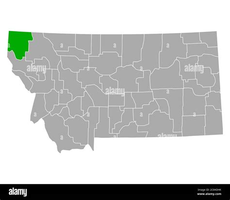 Map of lincoln montana hi-res stock photography and images - Alamy