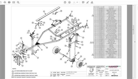 Karavan boat trailer parts diagram