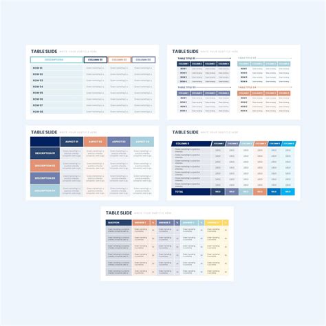 Table Charts Powerpoint Fully Editable Templates Table Chart Powerpoint ...