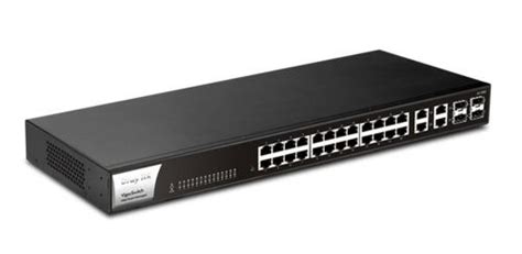 28-Port Gigabit Managed Switch, 24X Gbe Ports, 4X SFP/Gbe Combo Ports ...