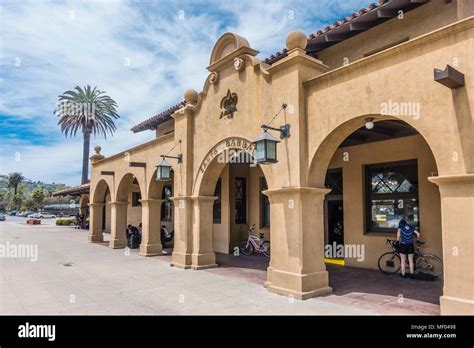 The historic Santa Barbara, California train station with its Spanish revival architecture Stock ...