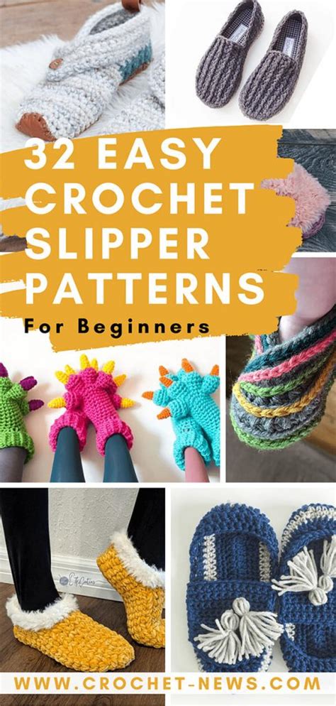 32 Easy Crochet Slippers Patterns For Beginners (2022)