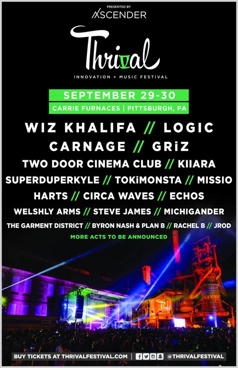 Lineup Revealed for 2017 Thrival! | Musically Amusing
