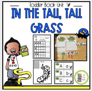 IN THE TALL, TALL GRASS TODDLER BOOK UNIT & STUDENT CROWN by Fun With Books