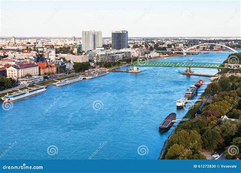 View of Waterfronts on Danube River in Bratislava Editorial Image ...