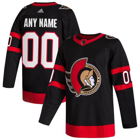 Men's Ottawa Senators adidas Black 2020/21 Home - Authentic Pro Custom Jersey