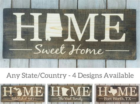 Alabama Home Sweet Home Alabama Wall Art Alabama Gifts | Etsy