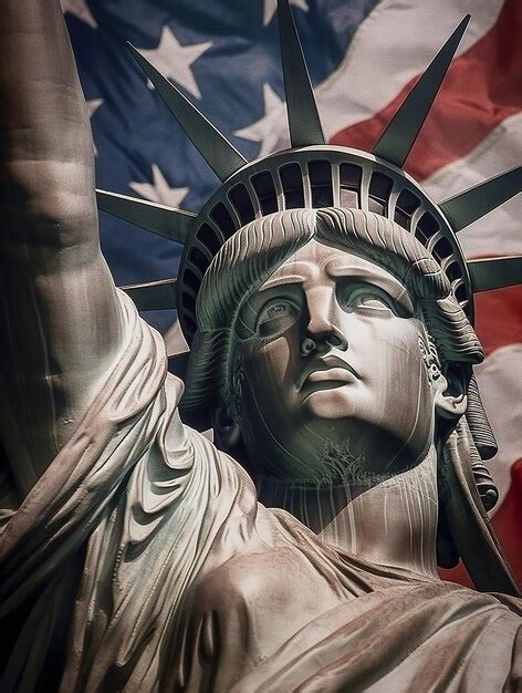 Premium AI Image | Statue of Liberty with burning torch in New York in the USA