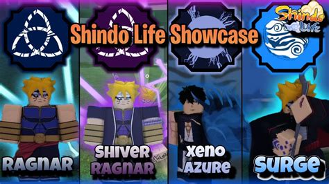 Ragnar, Shiver Ragnar, Xeno Azure, and Surge Shindo Life Showcase - YouTube