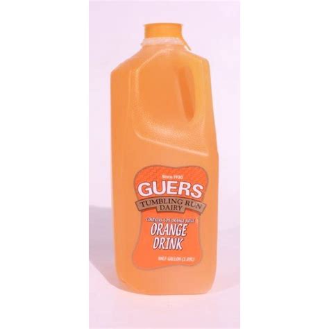 Guers Tumbling Run Dairy Orange Drink, Half Gallon - Walmart.com ...