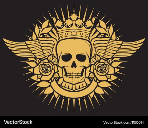 Skull symbol - skull tattoo design Royalty Free Vector Image