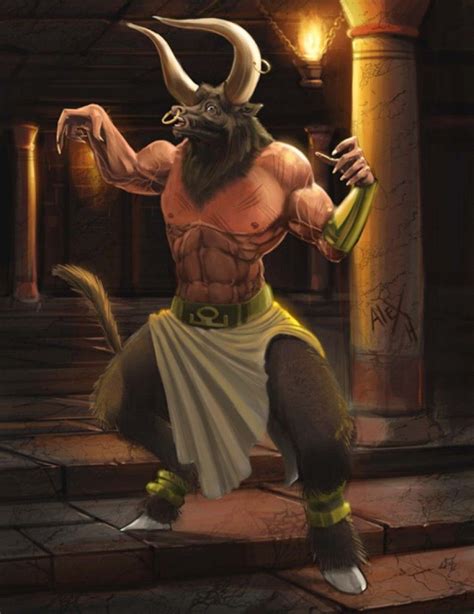 Mighty Minotaur | Fantasy monster, Greek myths, The minotaur