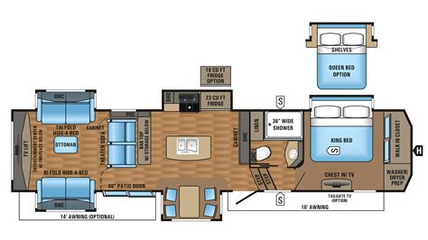 Pinnacle Fifth Wheel Floor Plans - The Floors