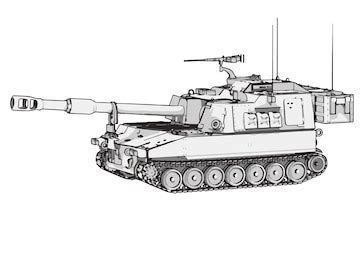 Premium Vector | Military tank sketch white background vector