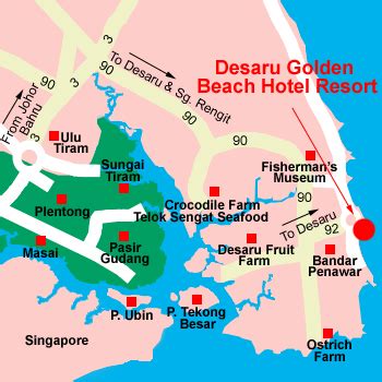 Location Map - Desaru Golden Beach Resort