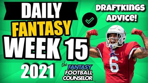 NFL Week 15 Optimal Fantasy Football Plays - DFS and DraftKings Advice