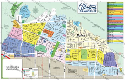 Altadena Map, Los Angeles County, CA – Otto Maps