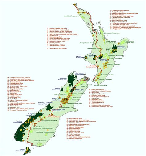 Trekking Te Araroa - Map | Map of new zealand, Trail maps, Thru hiking