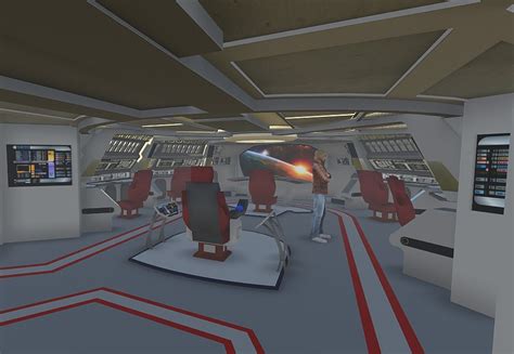 ArtStation - Star Trek Defiant Ship Interior model