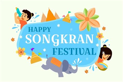 Premium Vector | Happy songkran festival