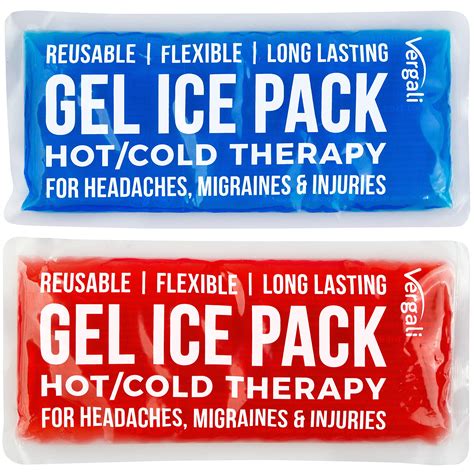 Buy Gel Ice Packs for Injuries Reusable Gel Cold Compress for Shoulder, Knee and Ankle. Gel Ice ...