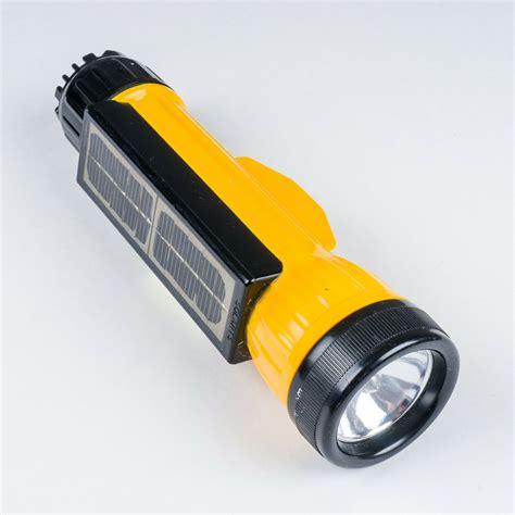 Vintage Bright Star Solar Powered Industrial Flashlight #1918 Made in USA Yellow | eBay ...